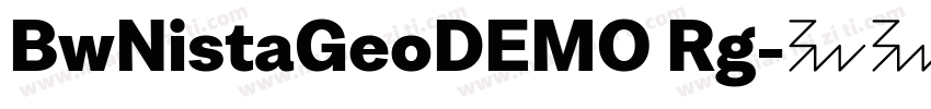 BwNistaGeoDEMO Rg字体转换